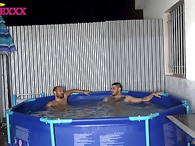 Two hot and straight guys, Magic Javi and Jesus Sanchezx, take a naked bath.