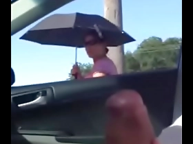 Public exhibitionist soloboy shows off his goods