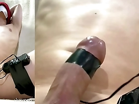 Solo Japanese boys sensual shaved pussy masturbation