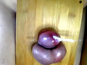 Intense ball stimulation and facial cumshot
