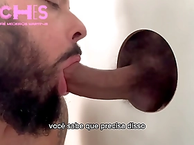 First time at the glory hole: A bearded mom’s gay anal and oral sex adventure