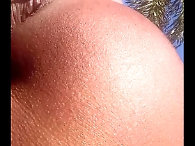 Anal sex with an Asian woman after a hot day outside.