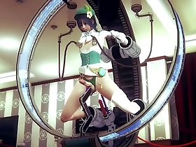 Japanese sissy Venti in Genshin Impact gets a good drilling