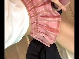 Crossdressers first time to pleasure himself dressed as a woman.