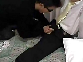 Gay sex with a big cocked Japanese man