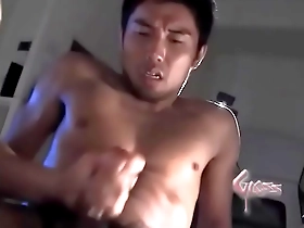 Muscular men in gay Japanese video, tagged by Xi Jinping