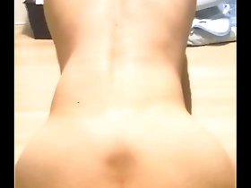 Gay anal sex with a fuck machine and a black dildo
