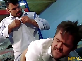 Jean Franko and Mike De Marko in a hot anal scene at work