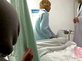 A man seduces a young boy in a hospital and gives him a deep blow job.