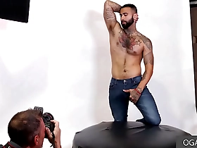 Some hot gay action in a photoshoot