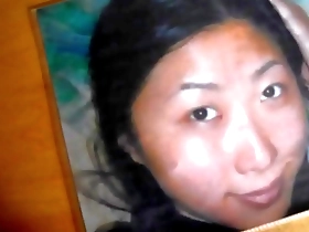Young Asian girl’s solo pleasure with cum tribute