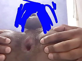 Gay solo scene with anal play and gape expansion