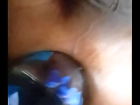 Gay Myanmar man tries anal sex with a water bottle at home