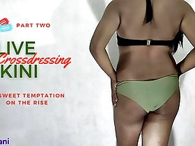 Beautiful shemale Olive in hot solo action in a bikini.