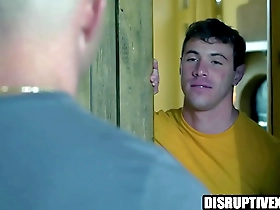 Muscular gays having anal sex and blowjobs