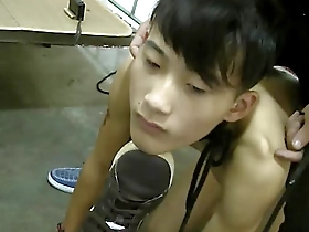 Young gay slave boy gets trained in BDSM doggy style
