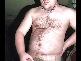 Russian gay in tattoos enjoys BDSM alone with his phone, masturbates and shows everything.
