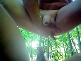 A small French cock satisfies a horny gay man outdoors.