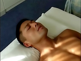 Hot gay scene with a friend in Japan