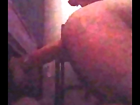 Gay man flashing his pussy