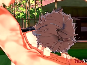 Fate Yaoi: Shirou and Sieg’s steamy onsen encounter with rough gay sex and a messy end.