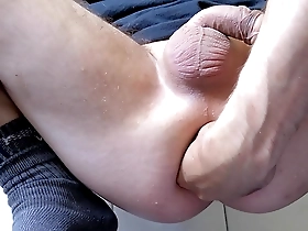 Young gay boys smooth and tight pussy gets stretched