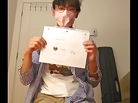 Asian boys solo pleasure scene with footjob and cumshot