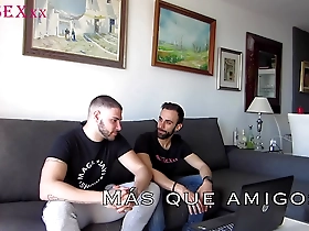 Straight guy tries out gay for pay with his straight looking buddy.