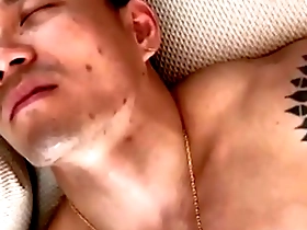 Asian hunk is a bisexual macho man with a big cock.