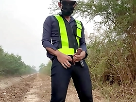 Public sex with hot engineer before work time