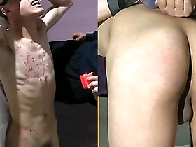 Asian boy gets flogged and spanked after a wax treatment