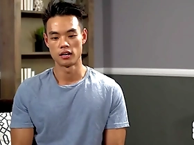 Asian stud has a solo pleasure by the pool in this Sean Cody video.