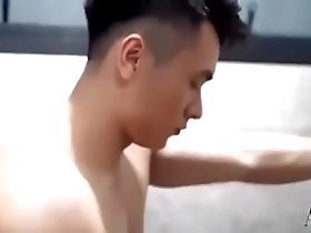 Amateur Asian gay in adult magazine