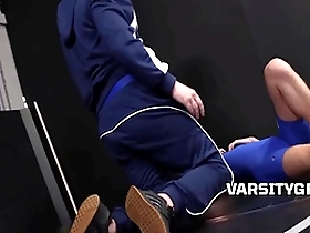 Get recruited by the coach, but it comes with a kinky twist