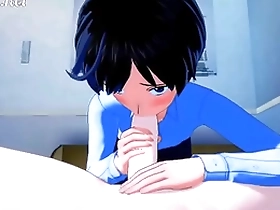 Evangelion Yaoi Hentai 3D - Shinji x Kaworu: Intense gay scene with a happy ending