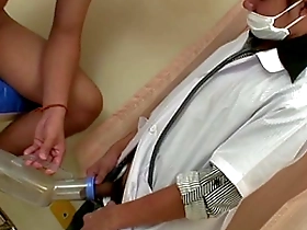 Twink Asian watersports fun with pee play