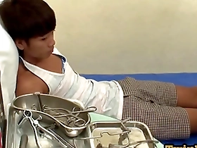 Small Asian boy gets anal sex from doctor in his ambulance.
