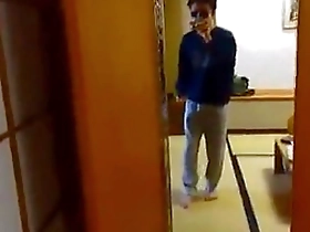 Syamu, a Japanese gay boy dancing and showing off his erection.