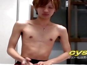 Straight and slim Yamato's vibrator play and dildo experiment
