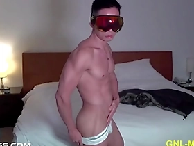 Steamy striptease from an adorable Asian man with great body and well toned muscles.
