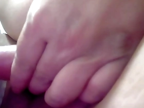 Solo leather-clad masturbation session