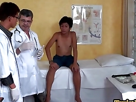 Seductive Asian doctor explores wild side with anal-loving patient in medicalroom