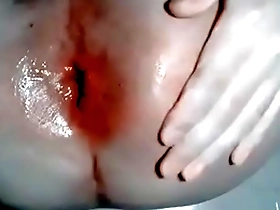 Japanese HENTAI@50mm plug in gay anal toy scene