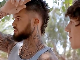 Muscular men enjoy poolside pleasure in steamy video