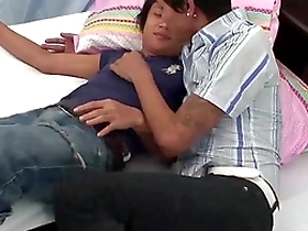 Golden shower and bareback sex with Asian golfers