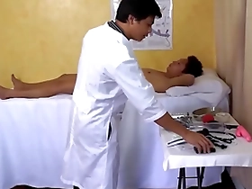 Gay Asian twinks Vahn and Rave in kinky medical fetish scene.