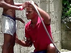Gay African twinks having sex in the morning.