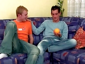 European young people having fun with oral sex and analingus