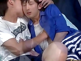 Gay sex with an Asian teen who gives a great blowjob and handjob