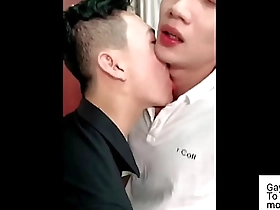 Two slim Asian twinks enjoy their first sex. GayWiz.com